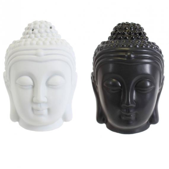 Buddhist Head Wax Burner with Tealights and Scented Wax Melt