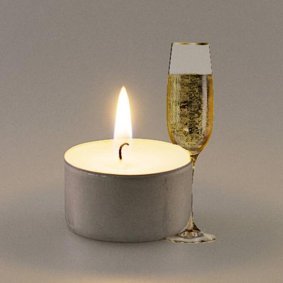 Picture of Champagne and Strawberries Scented Tealights