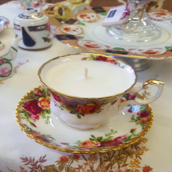 Picture of Royal Albert Teacup and Saucer Scented Vegan Candle
