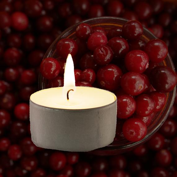 Picture of Cranberry Wreath Scented Tealights