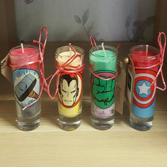 Picture of Marvel Avenger Shot Glass Candles