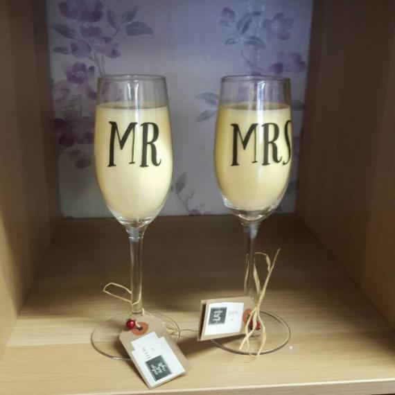 Couples Glass Candles