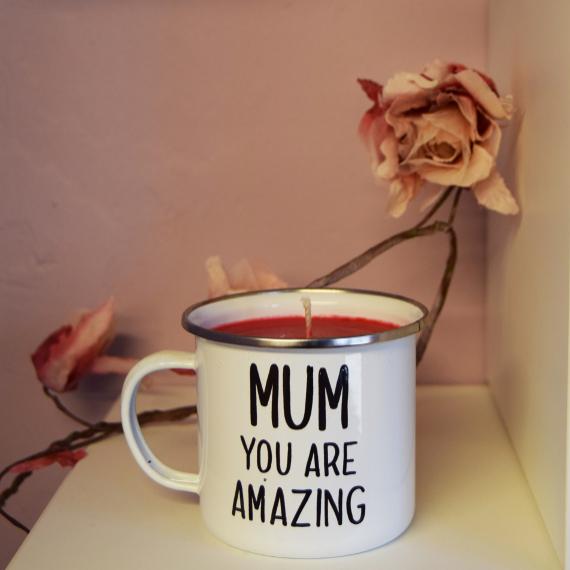 A Mum You Are Amazing Mug Candle