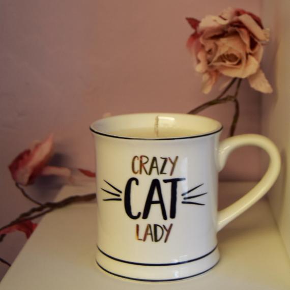 A Crazy Cat Lady Mug Candle