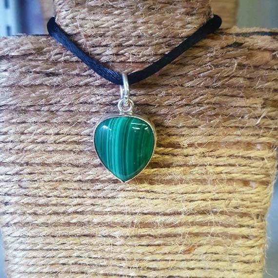 Picture of Unique Handcrafted Malachite Drop Pendant